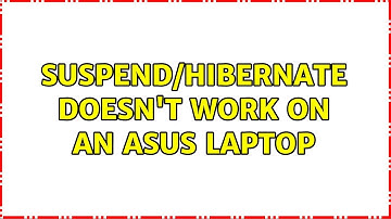 Ubuntu: Suspend/hibernate doesn