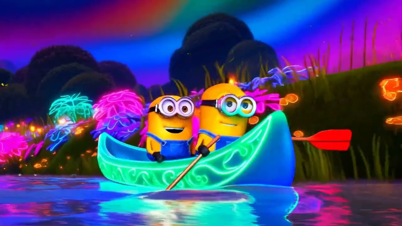 Minions’ Glow Tandem Canoe Adventure on Neon River