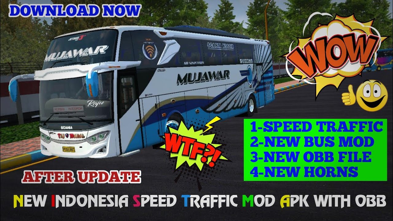 🔴Indonesia Speed Traffic Mod APK + OBB File | Bus  