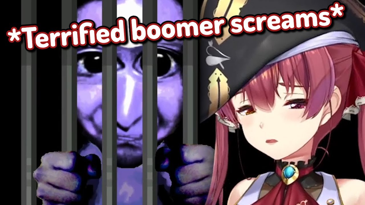 Houshou Marine plays Ao Oni, gets legitimately scared and screams a lot [HOLOLIVE]