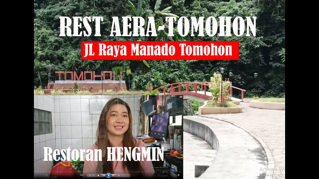 BEGINI SUASANA JALAN RAYA MANADO TOMOHON, ADA REST AREA, RESTORAN DENGAN PEMANDANGAN  KOTA MANADO