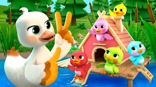 Five Little Ducklings Song | Newborn Baby Songs & Nursery Rhymes