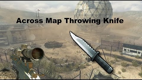 Amazing MW3 Throwing Knife Game Winning Killcam On Dome!