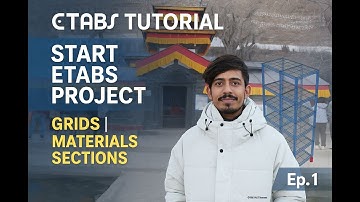 ETABS Tutorial Ep. 1 (In Nepali) | How to Start a Project: Grids, Materials & Sections        #etabs