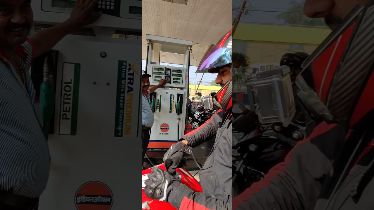 Filling 10 Rupees Petrol in Sports bike !!