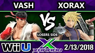 S@X 241 Smash 4 - Vash (Ryu) Vs. Xorax (Cloud) - SSB4 Losers Top 8 - Smash Wii U