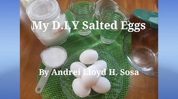 Part I: DIY Salted Eggs