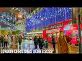 2023 London Christmas Lights Tour | London Oxford Street Christmas Lights London Night Walk [4K HDR]