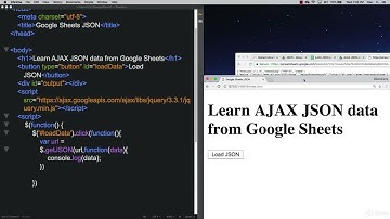 JSON+AJAX+API 0703 Google Sheet Get Sheet Data as JSON
