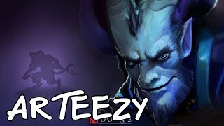 Dota 2 arteezy riki carry rank mmr game
