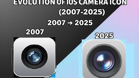 Evolution of IOS Camera Icon (2007-2025)