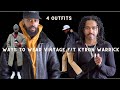 WAYS TO WEAR VINTAGE/THRIFTED CLOTHES F/T KYRON WARRICK (4 outfits) | Men's Fashion