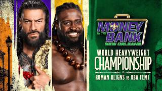 WWE MONEY IN THE BANK 2026 -- MATCH CARD REMAKE/REPLICA -- PSD & PARTS