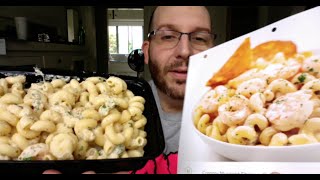 True Blue Apron Review - Stay at HOME CHEF Edition - Creamy Mustard Shrimp Cavatappi