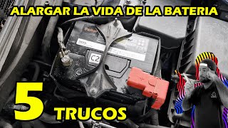 ALARGAR la vida de la BATERIA del coche - 5 TRUCOS