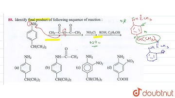 Identify final product of following sequence of reaction: