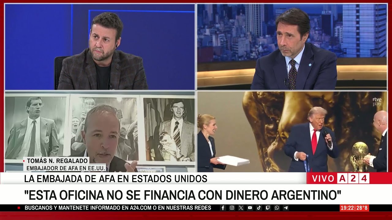 El embajador de la AFA en EE.UU. en A24: Creo que va a haber una reunión entre Trump y Chiqui Tapia