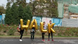 Golden balloons in Kazakhstan, Almaty - Walk (#370)