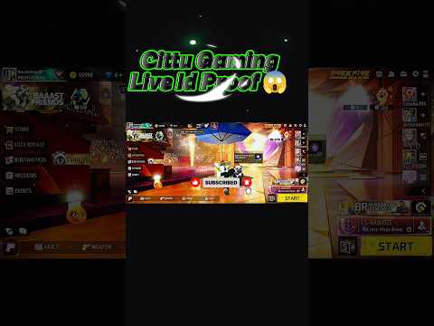 Cittu Gaming Live Id Proof😱 । #youtube tranding subscribe 👍#cittugaming #freefire