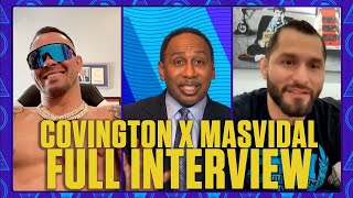 Colby Covington & Jorge Masvidal go 1on1 on Stephen A’s World