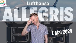 Lufthansa Allegris startet mit der D-AIXT am 1. Mai 2024 von München nach Vancouver | YourTravel.TV