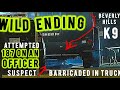 LIVE SWAT BARRICADE BEVERLY HILLS CA WILD ENDING K9 n GAS