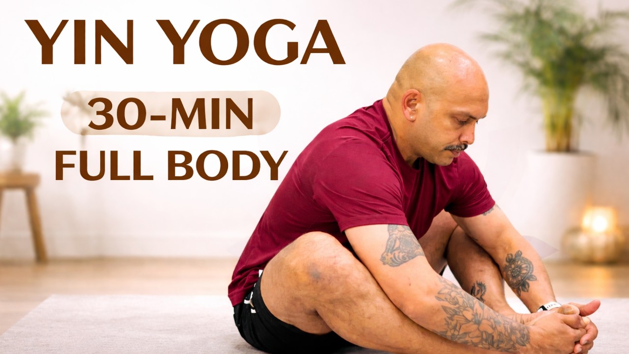 30 Min Full Body Yin Yoga Class For Flexibility & Relaxation | Release ...
