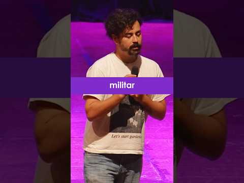Rolou o que com o militar? rs