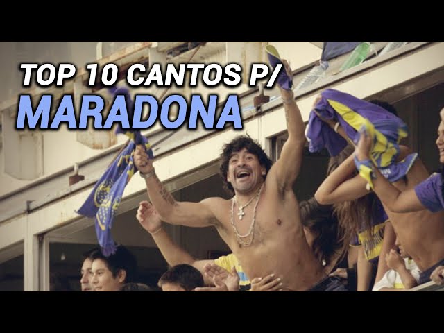 TOP 10 CANTOS DE TORCIDA QUE EXALTAM DIEGO MARADONA class=