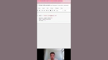 Extraindo informações de e-mail | #shorts