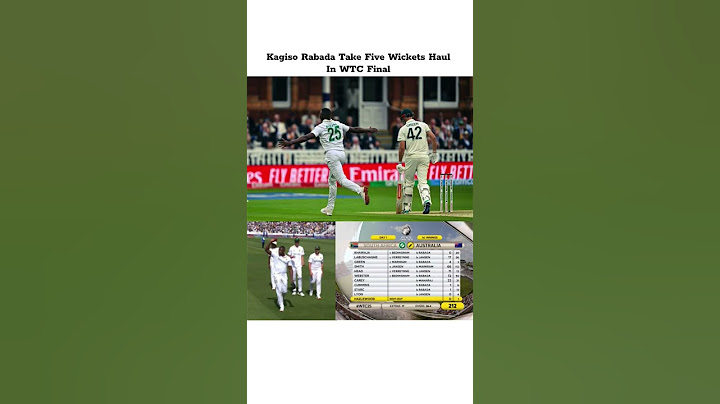 Kagiso Rabada Take Five Wickets Haul ll #cricket #wtcfinal #worldtestchampionship #ausvssa #aussie