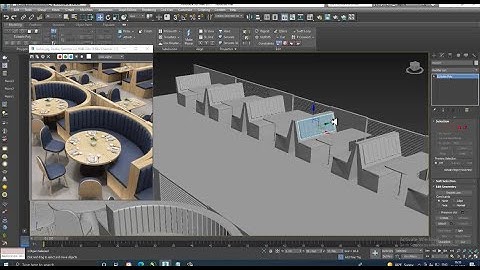 3DsMax Tutorials, Learn 3D Modeling a Restaurant Furniture in 3dsmax (Part 3)