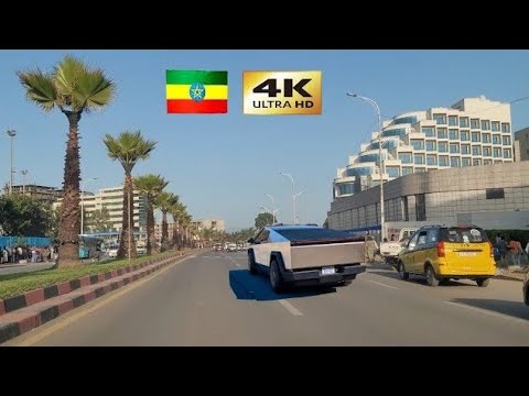 Drivind Downtown Addis Ababa 2024 , 🇪🇹 Ethiopia [4K] - YouTube