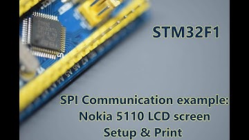042 - STM32F1 SPI COMMUNICATION EXAMPLE:  NOKIA 5110 LCD (PCD8544) SETUP & PRINT EXAMPLE