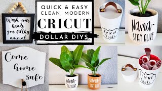 Quick & Easy Modern Cricut DIYs | Cricut Tips & Tricks | Dollar DIYs | Cricut How To Connect Letters