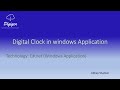 Digital Clock in windows Application