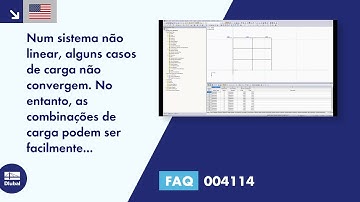 [EN] FAQ 004114 | Num sistema não linear, alguns casos de carga não convergem. No entanto, as com...