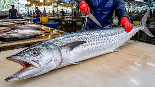 Amazing Fish Market Cutting Skills!