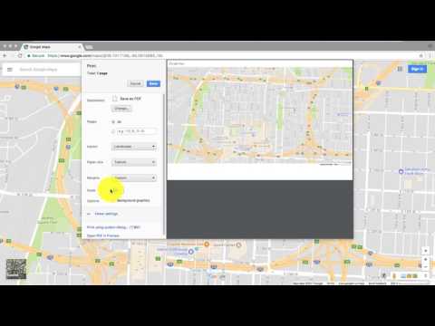 كيفية طباعة خرائط جوجل على صفحة كاملة