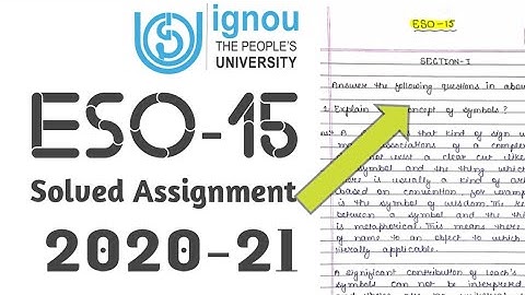 Eso 15 solved Assignment Ignou || Mining Mantra