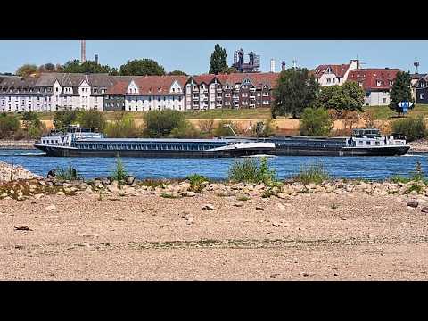 Уровень Рейна остаётся низким на фоне продолжающейся засухи в Германии
