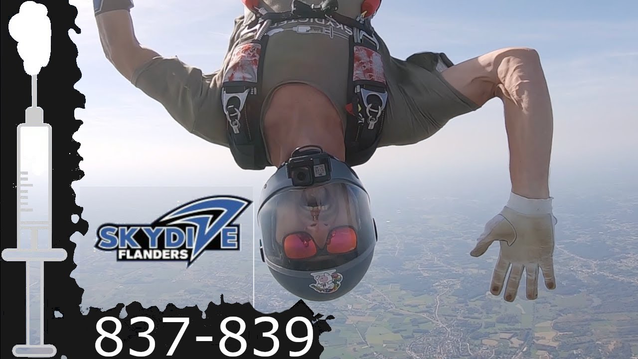 Flanders Jump Headdown Training - Skydive Flanders - Jumps #837 - 839 - YouTube