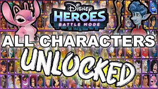 Disney Heroes Battle Mode ALL CHARACTERS UNLOCKED UPDATED Gameplay Walkthrough - iOS / Android