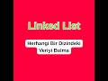 Veri Yapıları: Linked List Find by Index | Bağlı Listede İstenen Pozisyondaki Elemanı Bulma