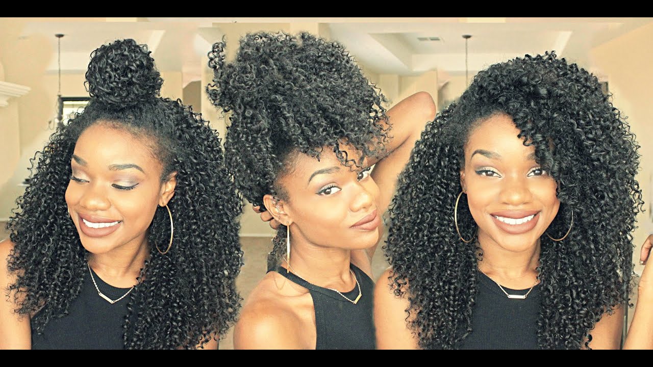Blending And Styling My Type 4 Hair With Outre 3c Whirly Big Beautiful Hair Twingodesses Beautiful Hair Curly Crochet Hair Styles Hair Styles