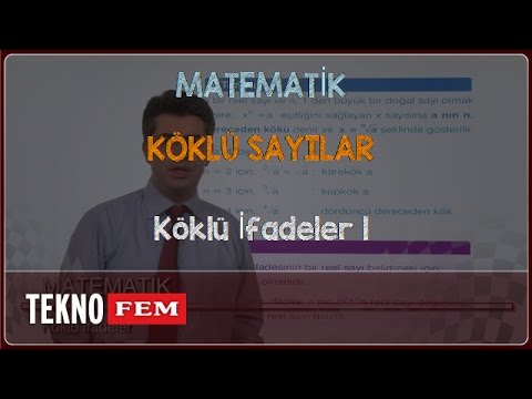 YGS-LYS MATEMATİK - Köklü İfadeler 1