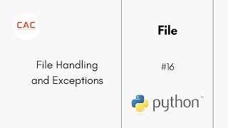 Exception and File Handling in Python, by preciousvictory