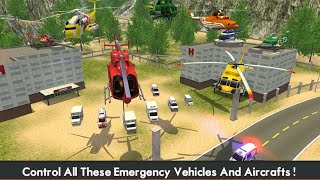 Ambulance Helicopter Sim 2 | हेलीकाप्टर वाला गेम | GameplayHD  screenshot 5