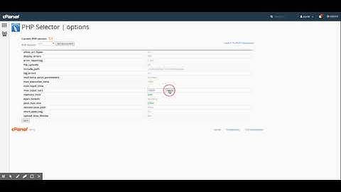 How to increase max execution time in cPanel?