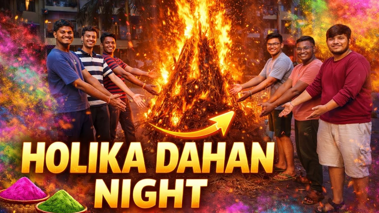 Holika Dahan 2026 🔥 | Celebrating the Night of Holi with Friends